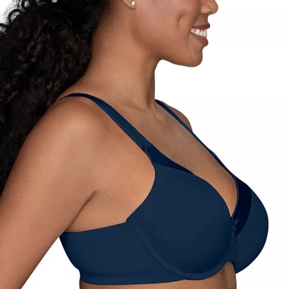 Vanity Fair Illumination Full Figure Underwire Contour Bra in Navy Blue 36DD NWT - Picture 2 of 7
